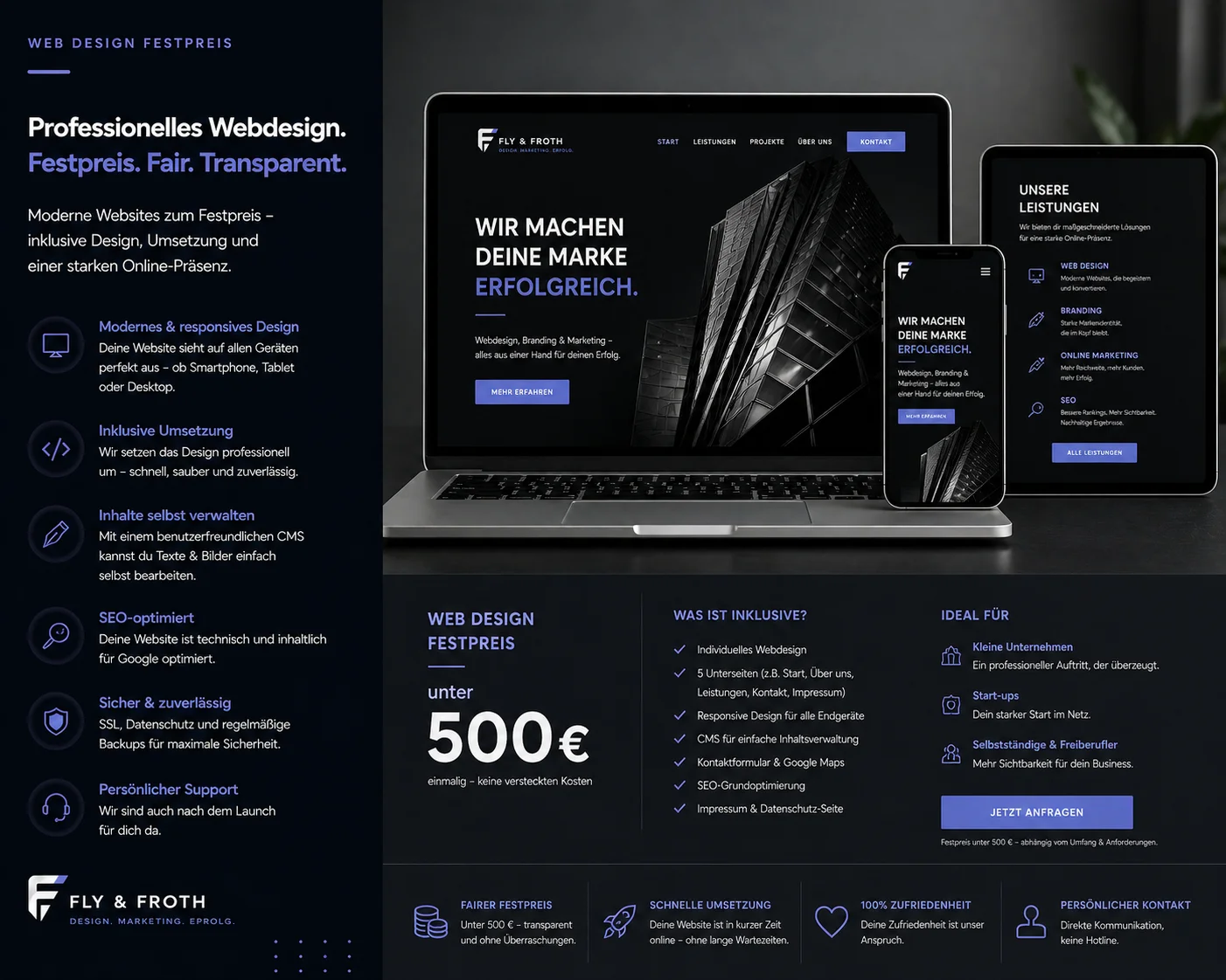 Logo erstellen lassen Frankfurt – Fly & Froth Referenzen