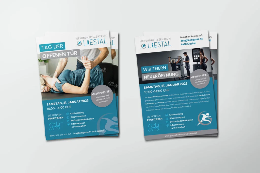 Flyer Design – Gesundheitszentrum Liestal