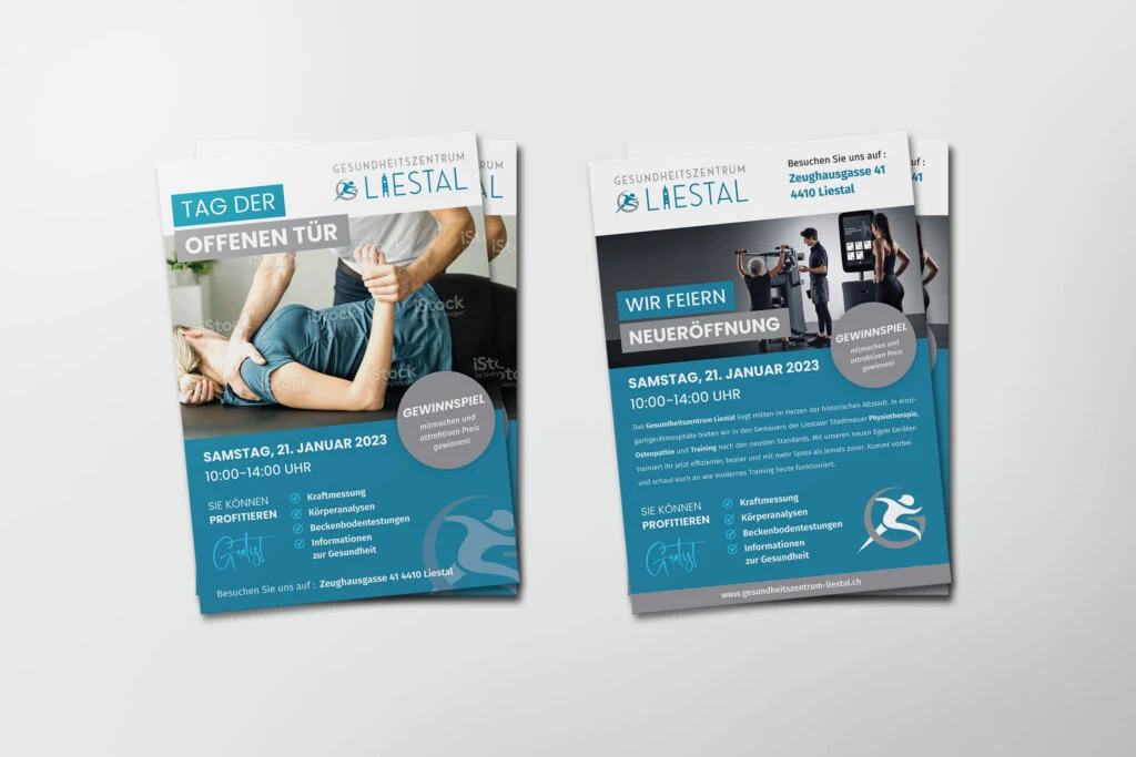 Gesundheit Flyer Referenz – Fly & Froth Flyerdesign Frankfurt